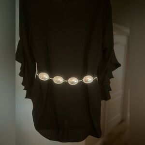 Tony Lama Silver and White Women's Belt